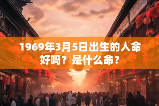 1969年3月5日出生的人命好吗？是什么命？