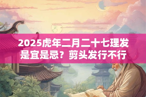 2025虎年二月二十七理发是宜是忌？剪头发行不行