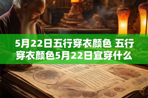 5月22日五行穿衣颜色 五行穿衣颜色5月22日宜穿什么色
