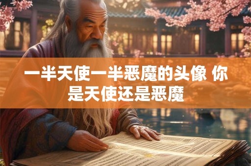 一半天使一半恶魔的头像 你是天使还是恶魔