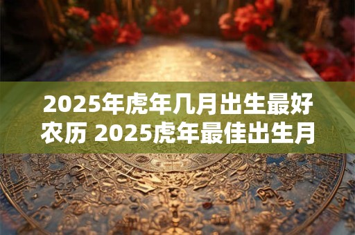 2025年虎年几月出生最好农历 2025虎年最佳出生月份