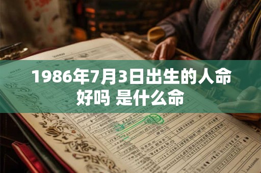 1986年7月3日出生的人命好吗 是什么命