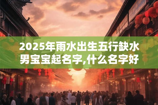 2025年雨水出生五行缺水男宝宝起名字,什么名字好