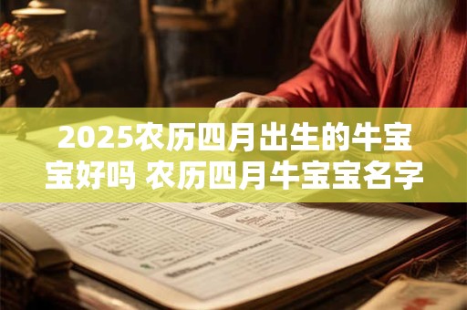 2025农历四月出生的牛宝宝好吗 农历四月牛宝宝名字推荐