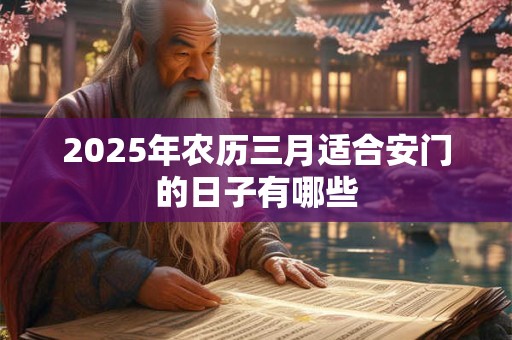 2026年农历三月适合安门的日子有哪些
