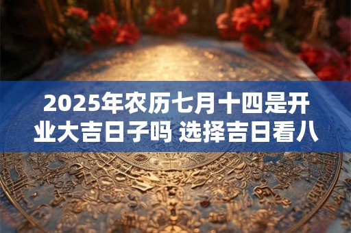 2025年农历七月十四是开业大吉日子吗 选择吉日看八字