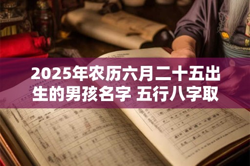 2025年农历六月二十五出生的男孩名字 五行八字取名