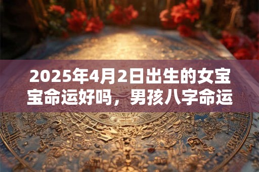 2025年4月2日出生的女宝宝命运好吗，男孩八字命运查询