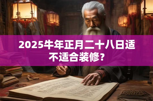 2025牛年正月二十八日适不适合装修? 2025牛年正月二十八日适不适合装修?
