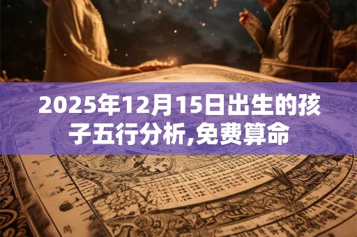 2025年12月15日出生的孩子五行分析,免费算命