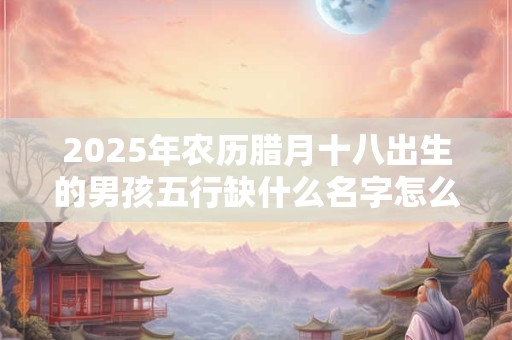 2025年农历腊月十八出生的男孩五行缺什么名字怎么起吉利
