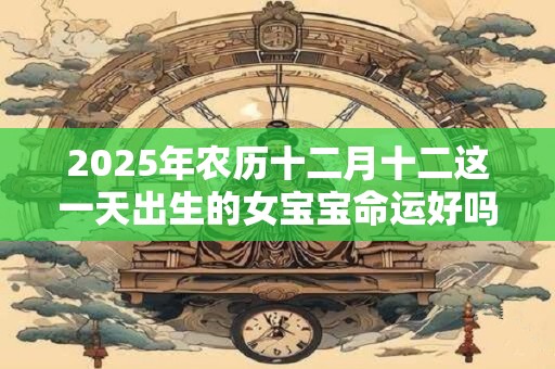 2025年农历十二月十二这一天出生的女宝宝命运好吗