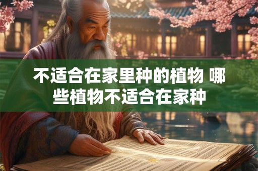 不适合在家里种的植物 哪些植物不适合在家种