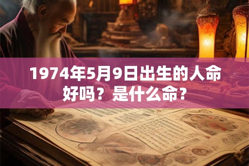 1974年5月9日出生的人命好吗?是什么命? 1974年5月9日出生的人命好吗?是什么命?