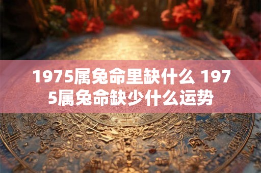 1975属兔命里缺什么 1975属兔命缺少什么运势 1975属兔命里缺什么 1975属兔命缺少什么运势