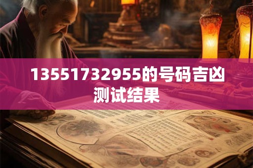13551732955的号码吉凶测试结果