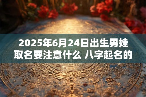 2025年6月24日出生男娃取名要注意什么 八字起名的禁忌