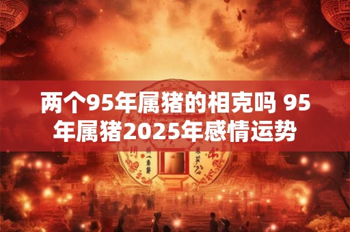 两个95年属猪的相克吗 95年属猪2025年感情运势
