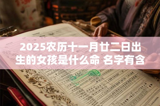2025农历十一月廿二日出生的女孩是什么命 名字有含义介绍