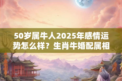 50岁属牛人2025年感情运势怎么样？生肖牛婚配属相分析