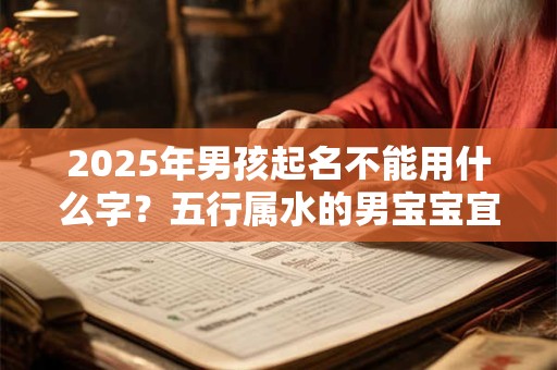 2025年男孩起名不能用什么字？五行属水的男宝宝宜用字