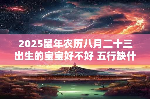 2025鼠年农历八月二十三出生的宝宝好不好 五行缺什么