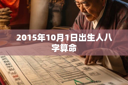 2015年10月1日出生人八字算命