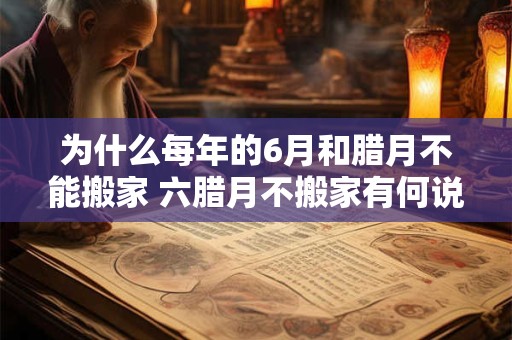 为什么每年的6月和腊月不能搬家 六腊月不搬家有何说法