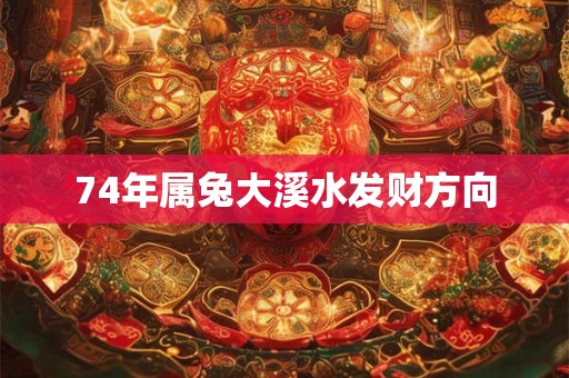 74年属兔大溪水发财方向