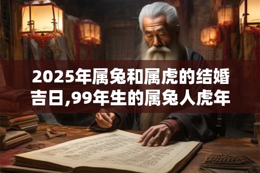 2025年属兔和属虎的结婚吉日,99年生的属兔人虎年可以结婚不