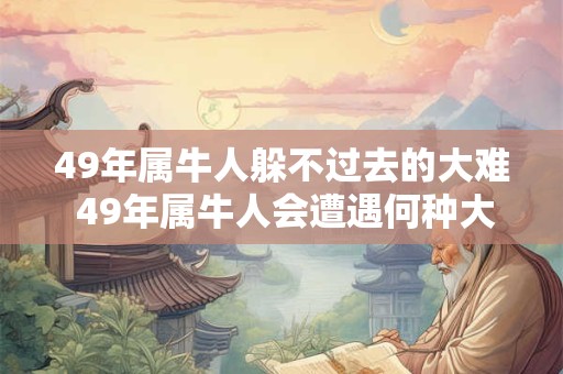 49年属牛人躲不过去的大难 49年属牛人会遭遇何种大难