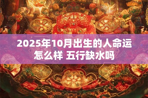 2025年10月出生的人命运怎么样 五行缺水吗