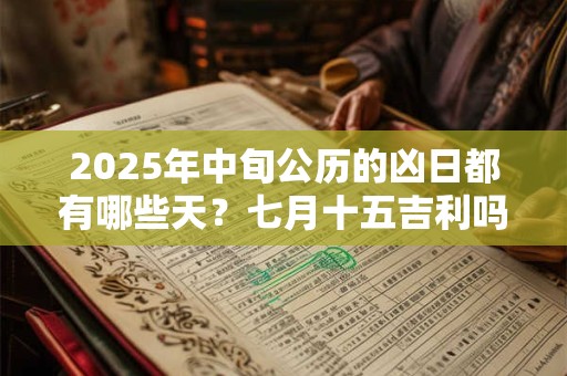 2025年中旬公历的凶日都有哪些天？七月十五吉利吗