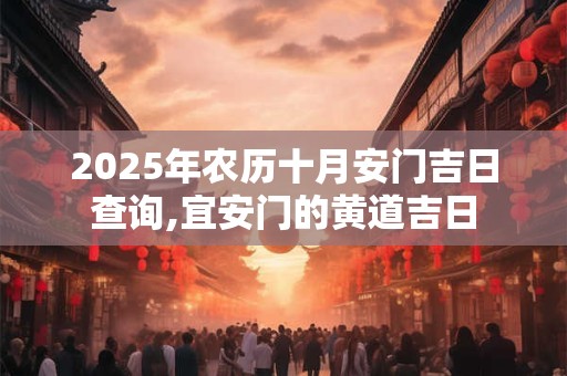 2025年农历十月安门吉日查询,宜安门的黄道吉日
