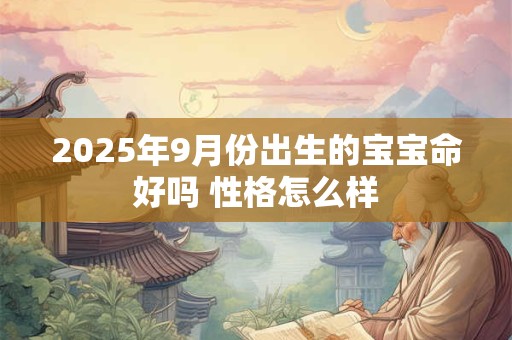 2025年9月份出生的宝宝命好吗 性格怎么样