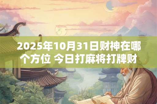 2025年10月31日财神在哪个方位 今日打麻将打牌财神方位