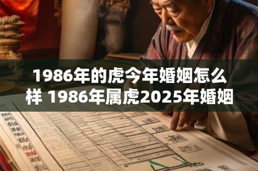 1986年的虎今年婚姻怎么样 1986年属虎2025年婚姻坎坷吗