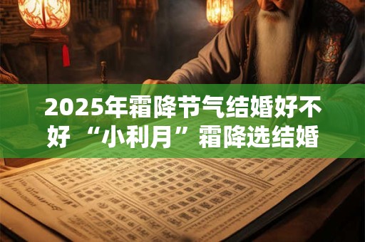 2025年霜降节气结婚好不好 “小利月”霜降选结婚日