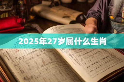 2025年27岁属什么生肖