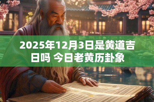 2025年12月3日是黄道吉日吗 今日老黄历卦象