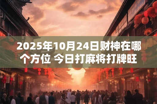 2026年10月24日财神在哪个方位 今日打麻将打牌旺运方位