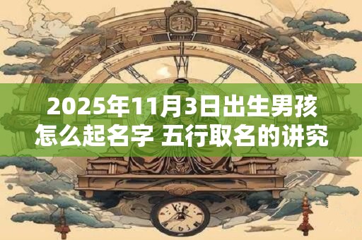 2025年11月3日出生男孩怎么起名字 五行取名的讲究