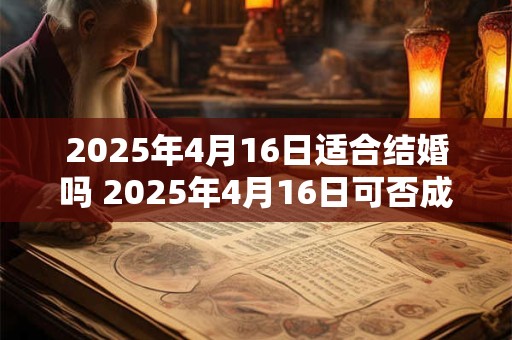 2025年4月16日适合结婚吗 2025年4月16日可否成婚