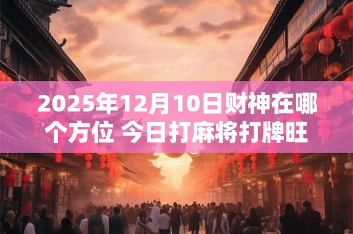 2025年12月10日财神在哪个方位 今日打麻将打牌旺运方位 2025年12月10日财神在哪个方位 今日打麻将打牌旺运方位
