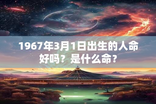 1967年3月1日出生的人命好吗?是什么命? 1967年3月1日出生的人命好吗?是什么命?