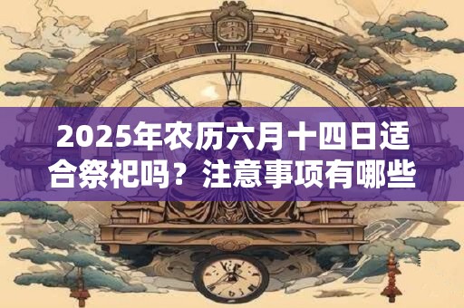2025年农历六月十四日适合祭祀吗?注意事项有哪些? 2025年农历六月十四日适合祭祀吗?注意事项有哪些?