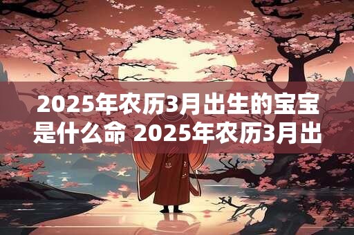 2025年农历3月出生的宝宝是什么命 2025年农历3月出生命运如何