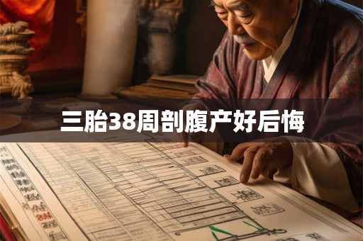 三胎38周剖腹产好后悔