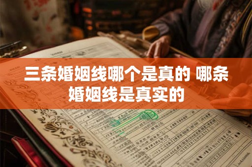 三条婚姻线哪个是真的 哪条婚姻线是真实的