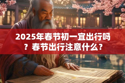 2025年春节初一宜出行吗?春节出行注意什么? 2025年春节初一宜出行吗?春节出行注意什么?